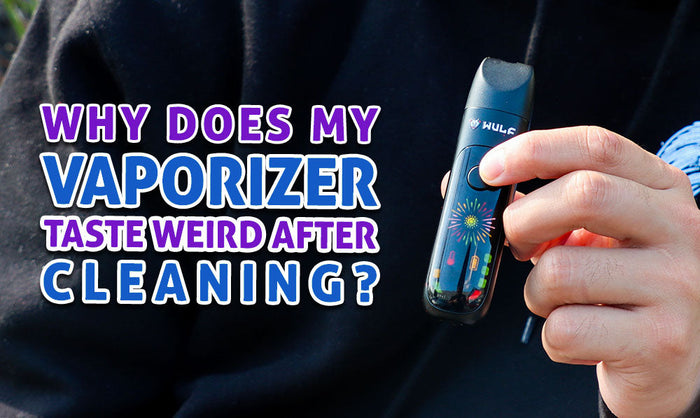 ¿Por qué mi vaporizador sabe raro incluso después de limpiarlo?