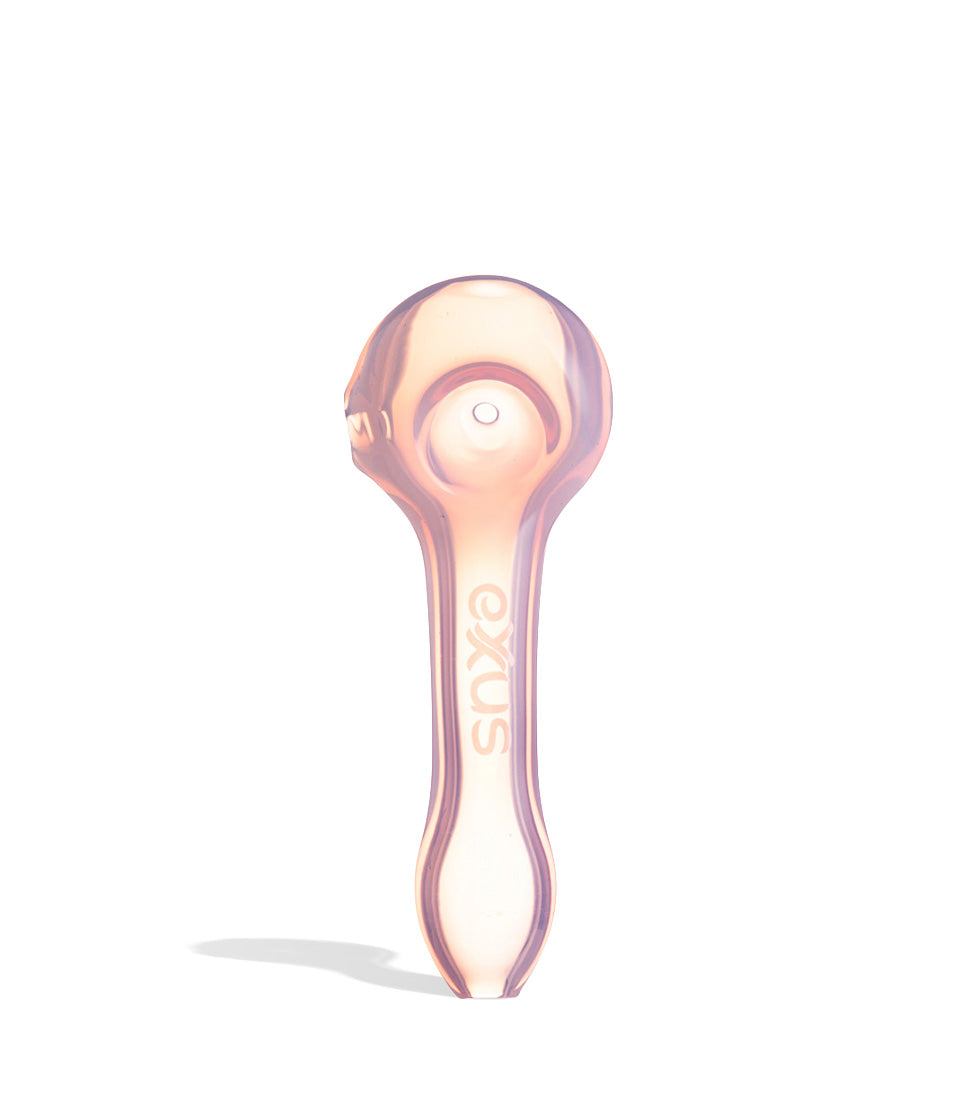 Pink Exxus Vape Cave Hand Pipe Front View on White Background