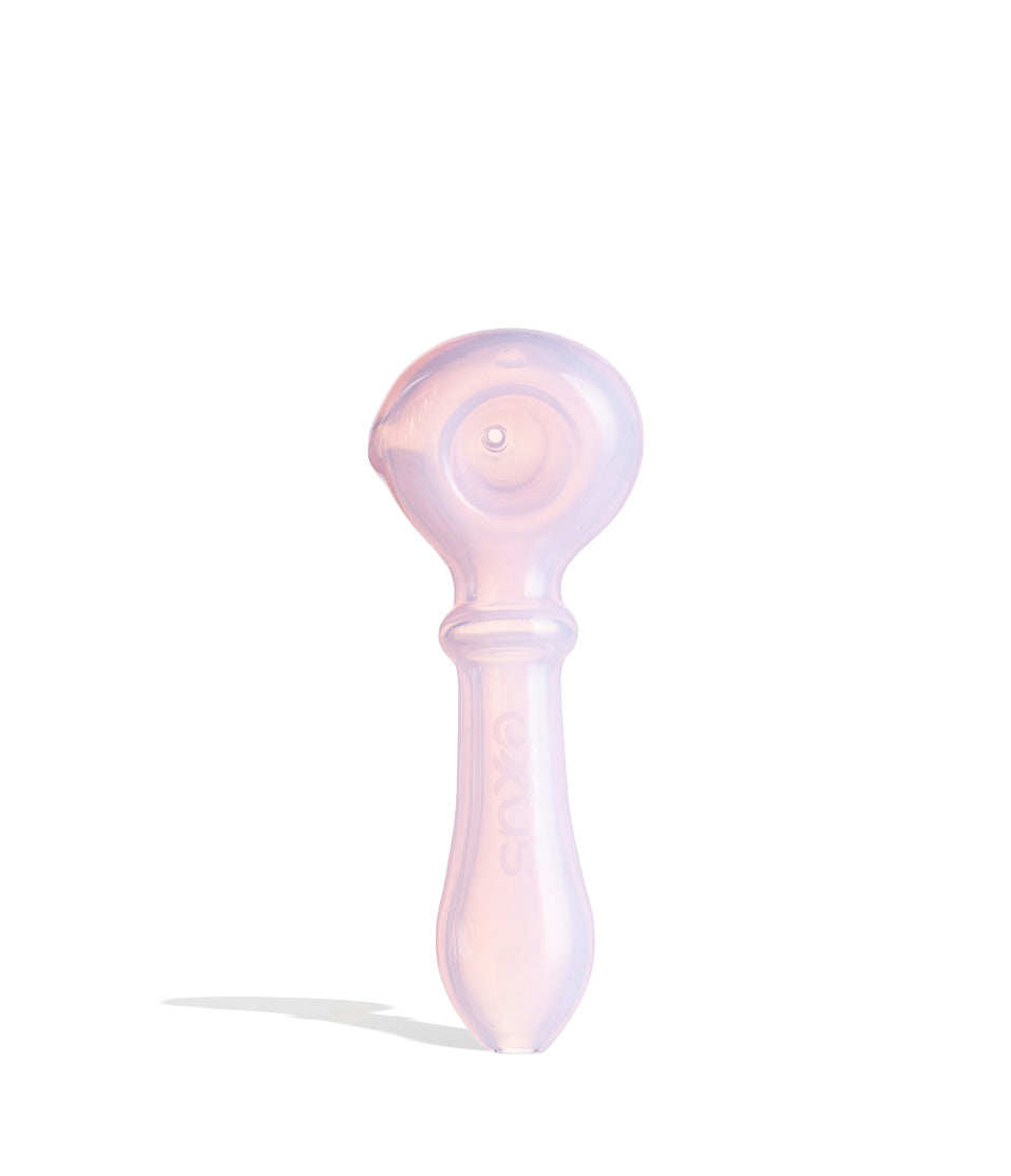 Pink Exxus Wand Hand Pipe Front View on White Background