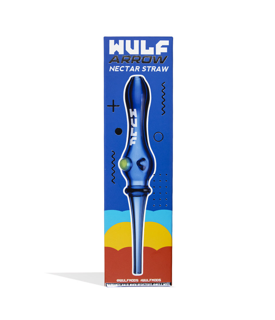 Blue Wulf Mods Arrow Nectar Straw Packaging Front View on White Background