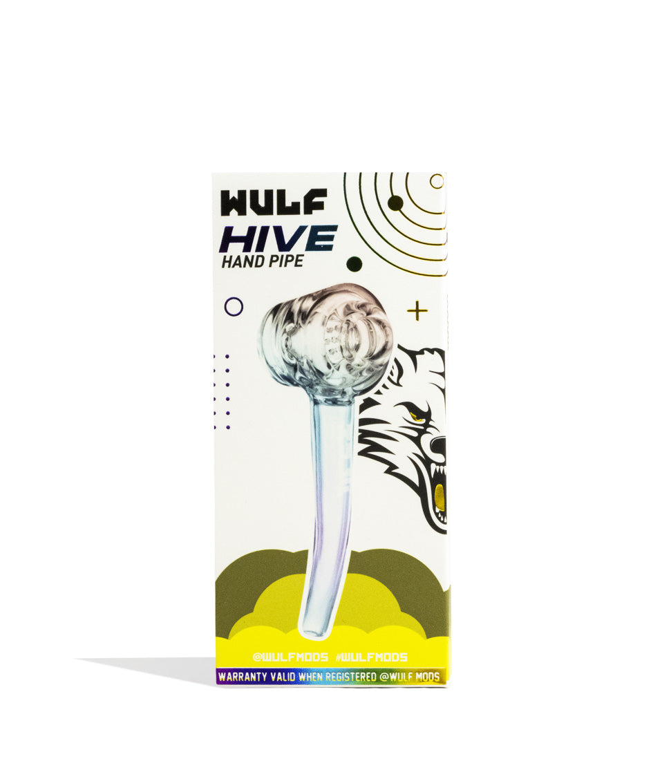 Full Color Wulf Mods Hive Hand Pipe packaging on white background