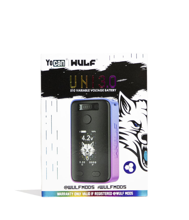 Full Color Wulf Mods UNI 3.0 Universal Variable Voltage Battery Front View on White Background
